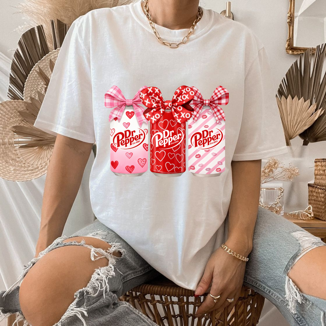 Dr. Pepper Valentines Bow Shirt