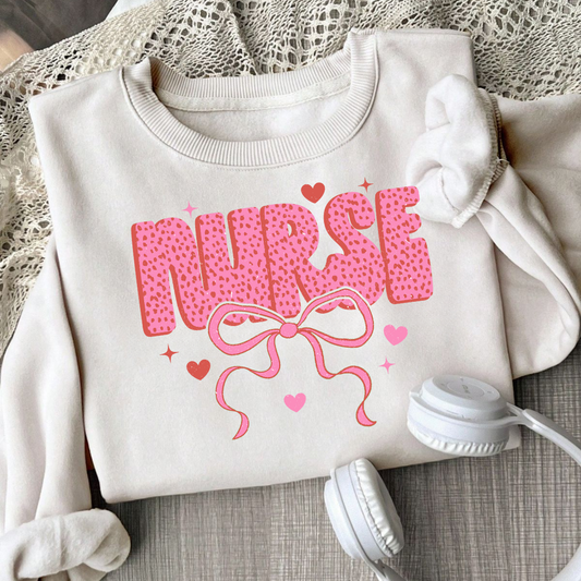 Pink Nurse Bow Shirt